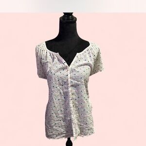 Old Navy White Button Down Shirt Classic Style